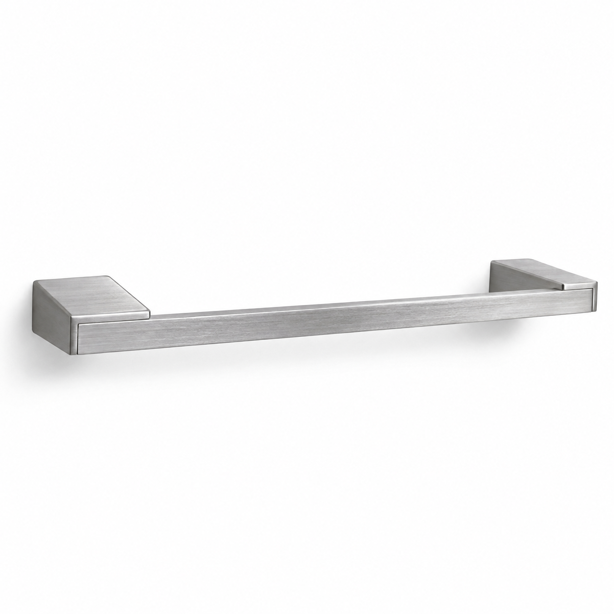 Barre porte-serviettes compacte inox brossé avec fixation invisible 45 cm