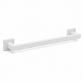 Barre porte-serviettes blanche à profil rectangulaire 40 cm