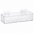 Organisateur mural transparent en PET pour douche 28x11x9 cm