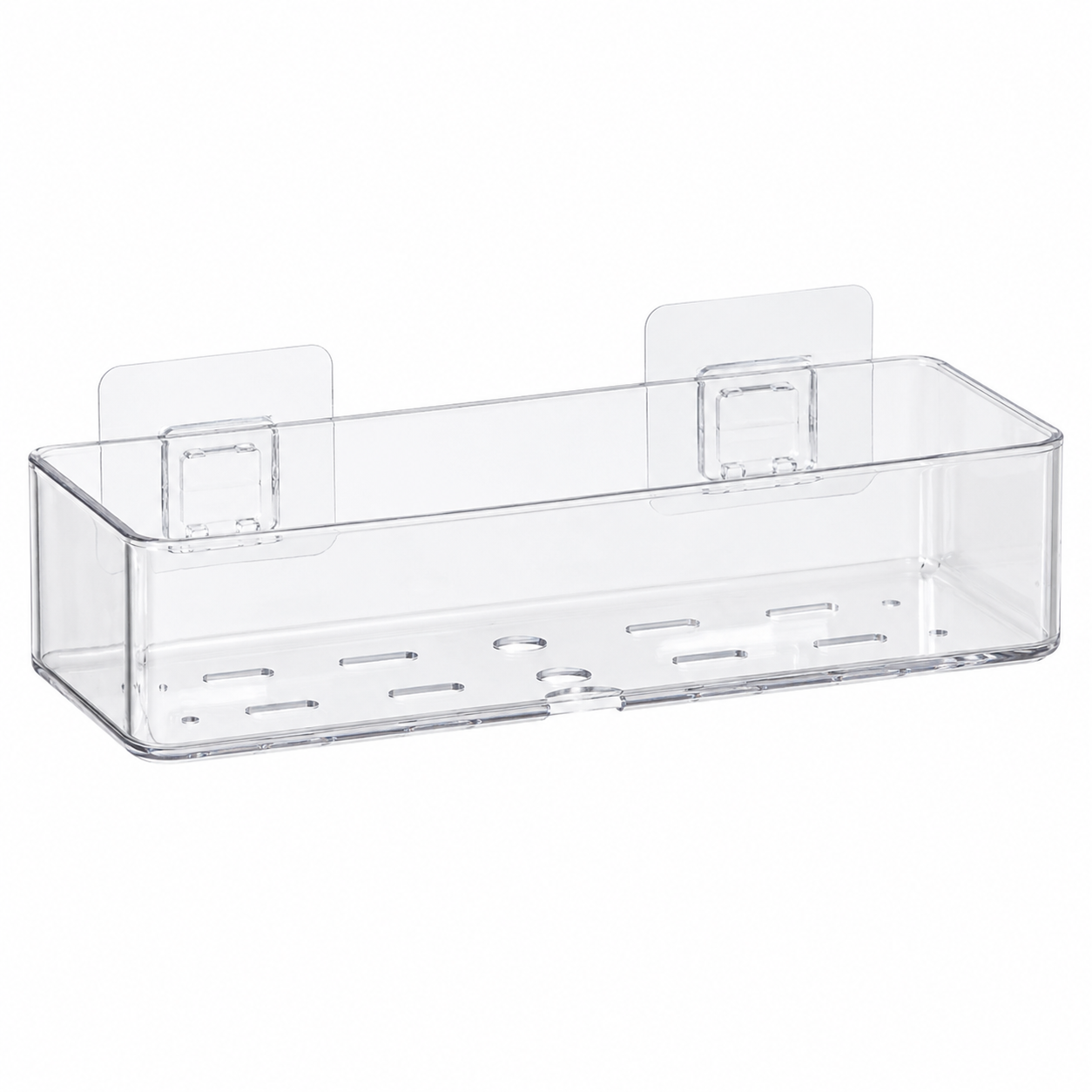 Organisateur mural transparent en PET pour douche 28x11x9 cm