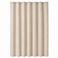 Rideau de douche beige effet lin au tombé naturel 180x200 cm
