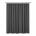 Rideau de douche anthracite uni au tissu dense 180x200 cm