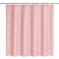 Rideau de douche rose poudré uni pour petite baignoire 180x180 cm