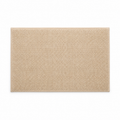 Tapis de bain bouclé beige en coton antidérapant 50x80 cm