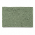 Tapis de bain chenille vert sauge moelleux 50x80 cm