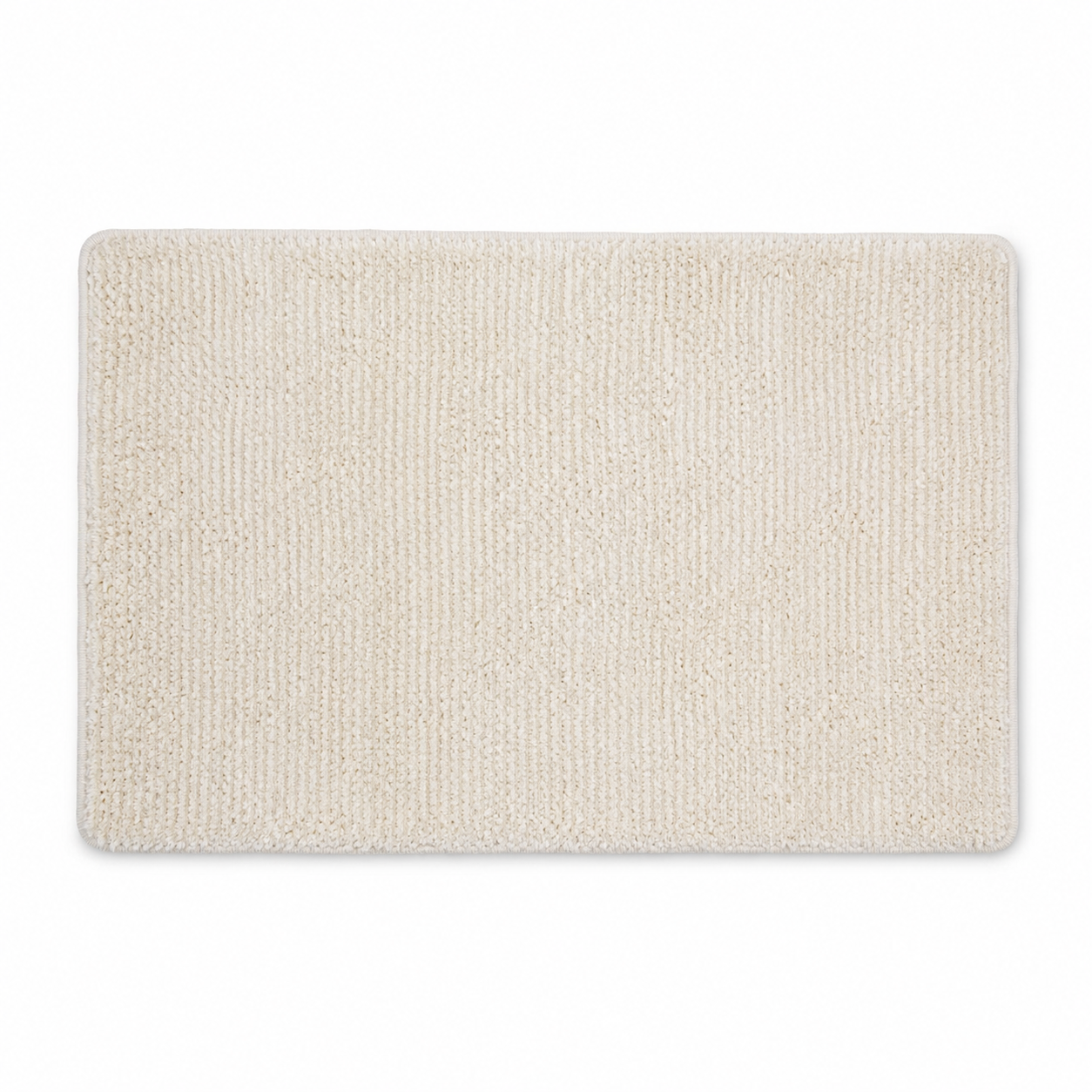 Tapis de bain ivoire en polyester recyclé 50x80 cm