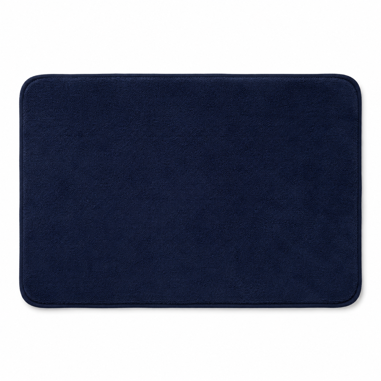 Tapis de bain bleu nuit en mousse à mémoire 50x80 cm