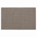 Tapis de bain côtelé taupe grand format 60x100 cm