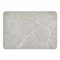 Tapis de bain fin gris clair effet pierre 45x70 cm